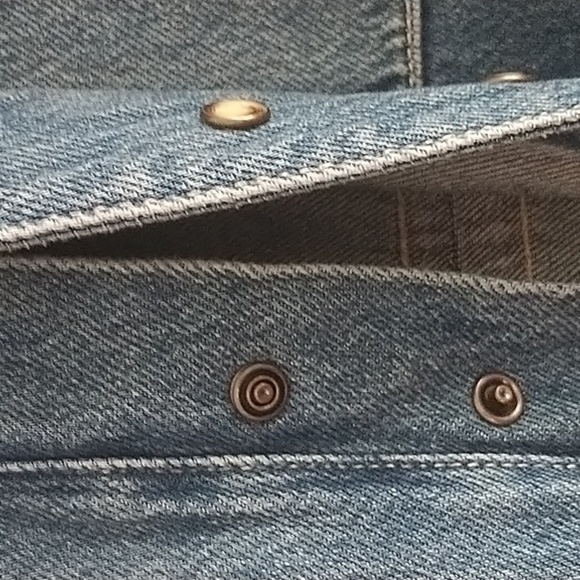 Free People "We the Free" The Townes Coverall Medium Wash Denim Jumpsuit L - Picture 6 of 15